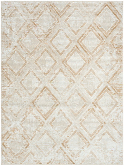 Nourison Home Dekor DEK05 Ivory Beige Contemporary Machine Woven Rug