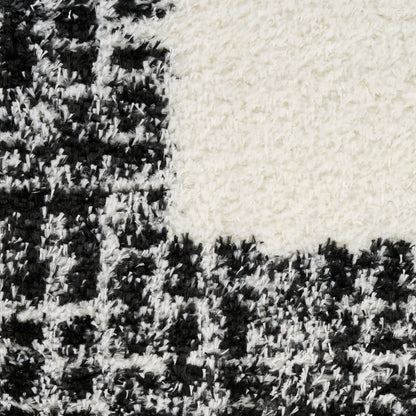 Nourison Home Pacific Shag  Ivory Black  Contemporary
