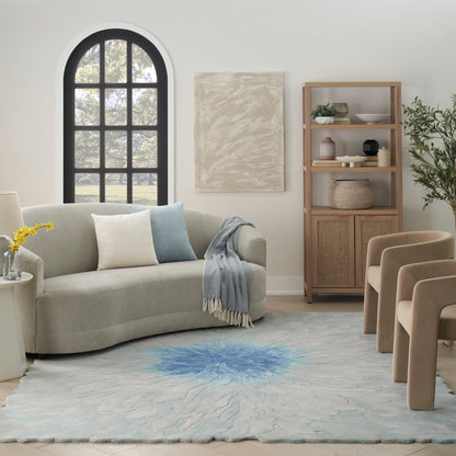 Nourison Home Prismatic  Blue  Contemporary