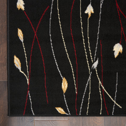 Nourison Home Grafix  Black  Contemporary
