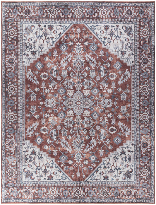 Nourison Home New Concept Washables  Brick Ivory  Traditional