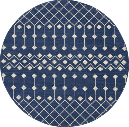Nourison Home Grafix GRF37 Navy Transitional Power-loomed Rug