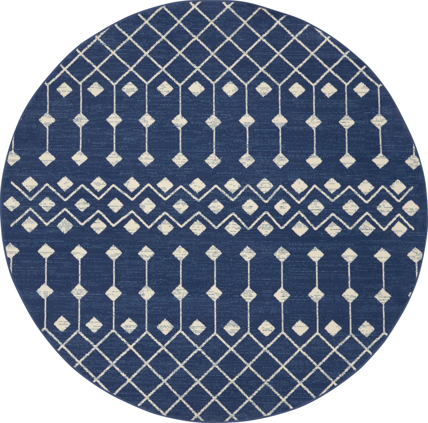 Nourison Home Grafix GRF37 Navy Transitional Power-loomed Rug