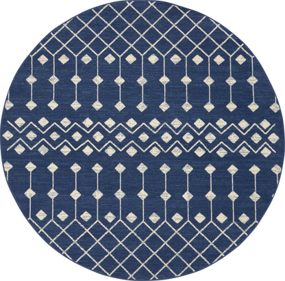 Nourison Home Grafix GRF37 Navy Transitional Power-loomed Rug