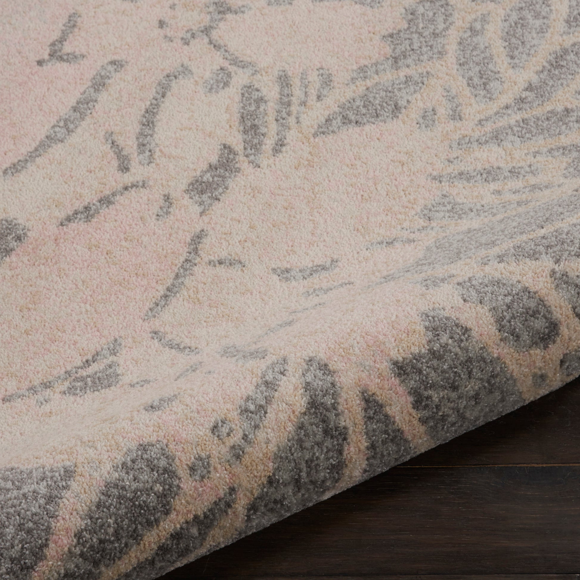 Nourison Home Tranquil  Grey Pink  Contemporary