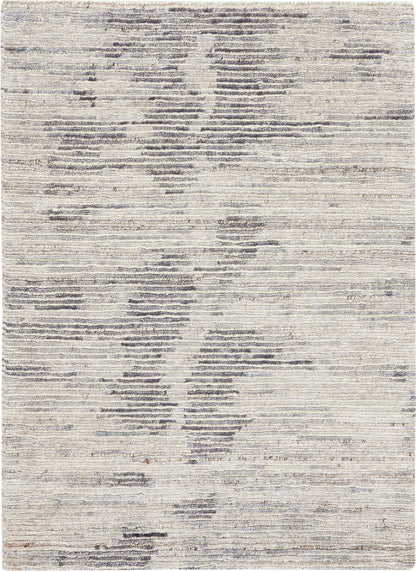 Nourison Home OCEAN OCP03 Cream Charcoal Contemporary Knotted Rugs