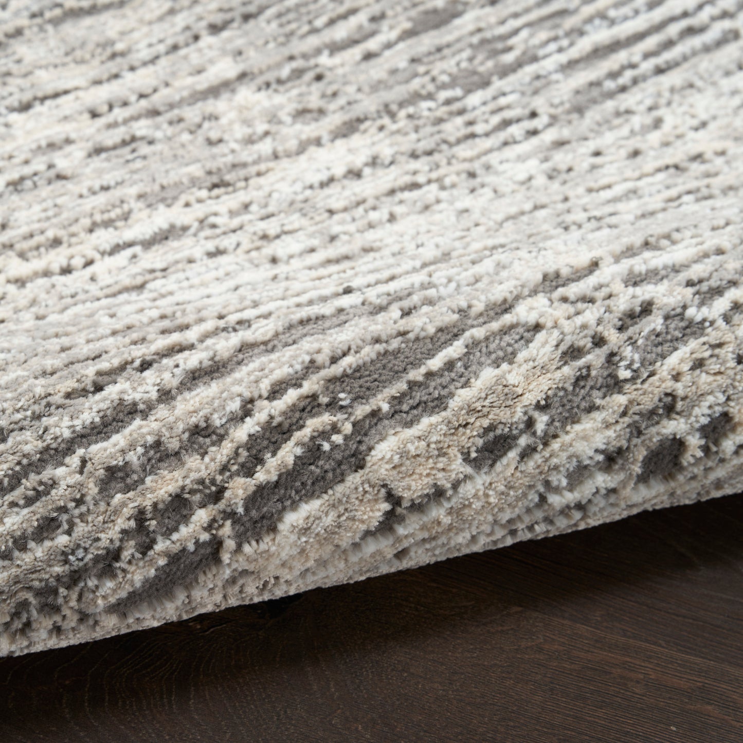 Nourison Home Sustainable Trends  Ivory Grey  Contemporary