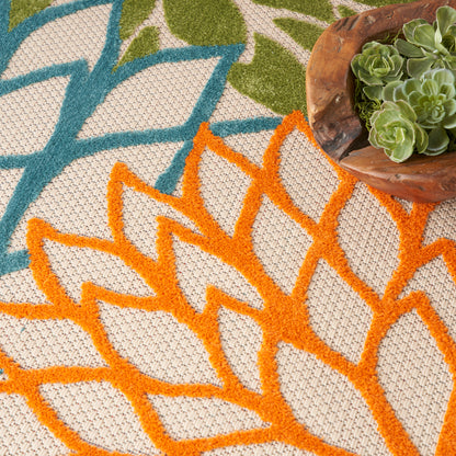 Nourison Home Aloha  Multicolor  Contemporary
