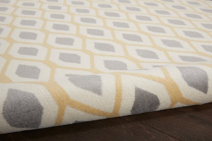 Nourison Home Grafix  White  Contemporary