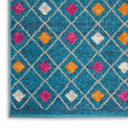 Nourison Home Passion  Blue Multicolor  Transitional