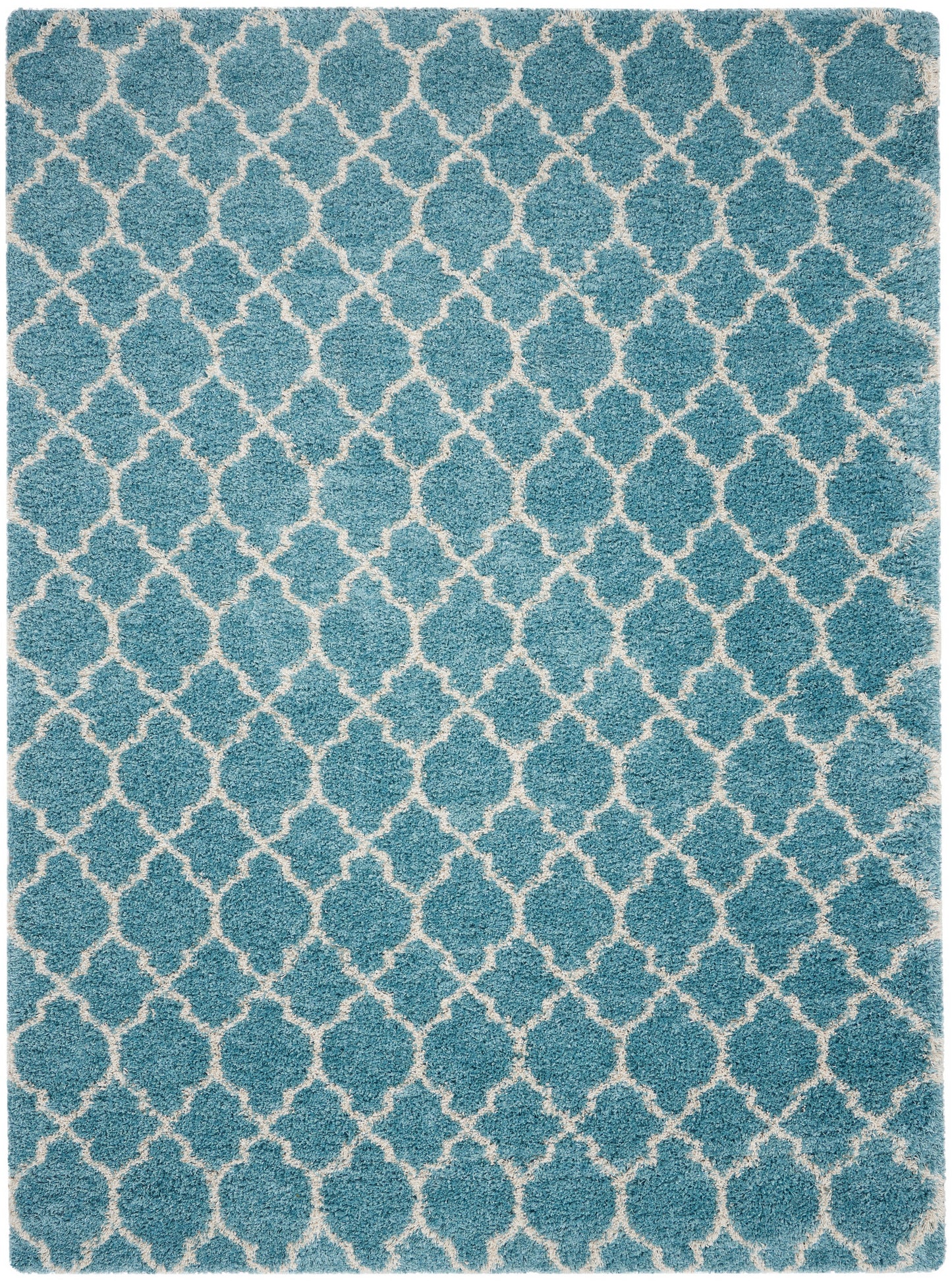 Nourison Home Amore AMOR2 Aqua Contemporary Power-loomed Rug