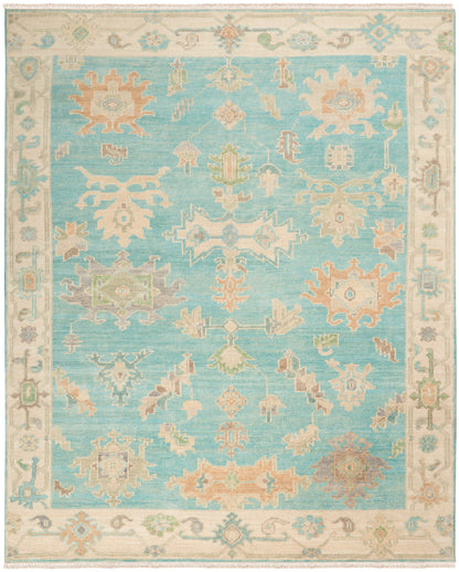 Nourison Home Odessa ODS03 Blue Multicolor Traditional Knotted Rug