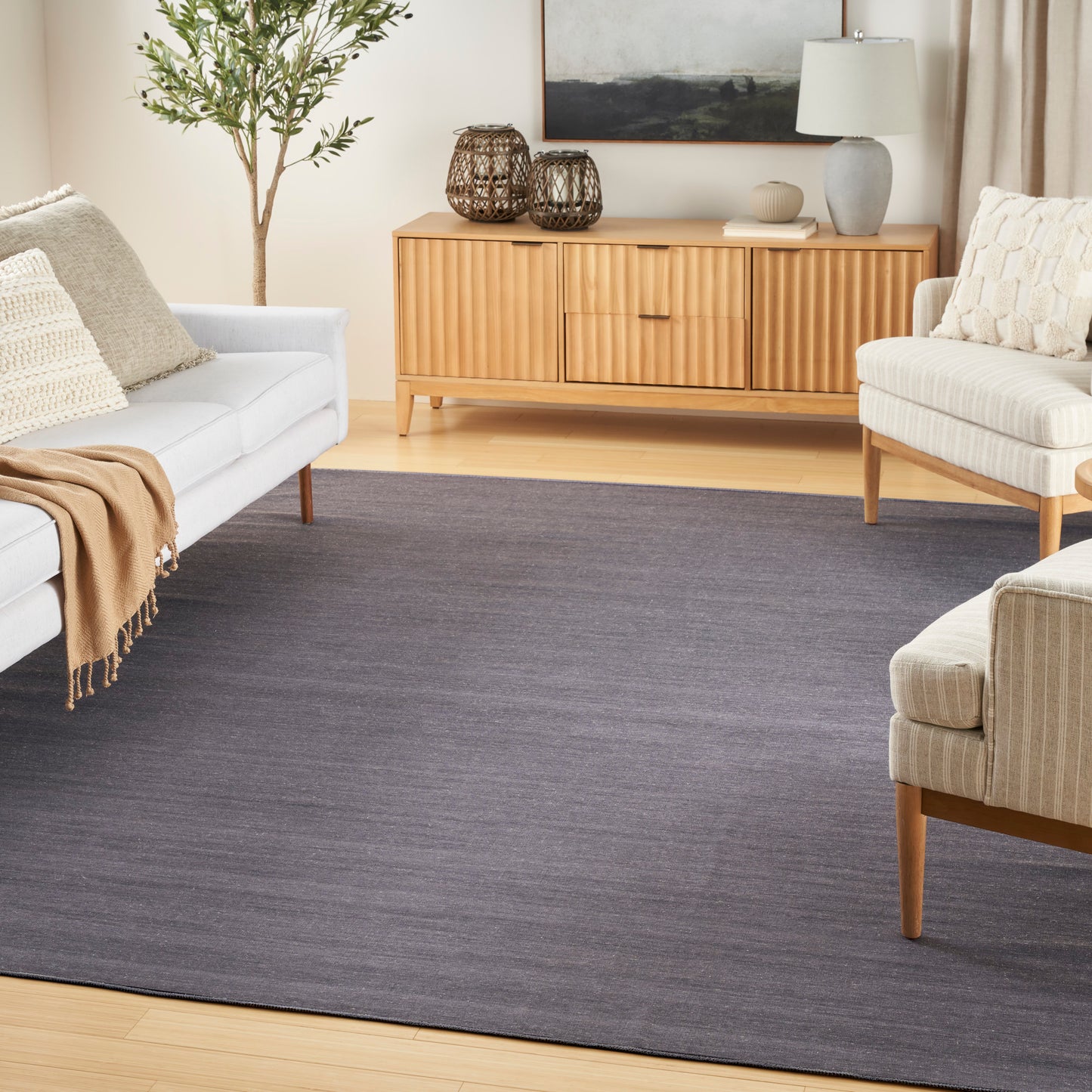 Nourison Home Washable Essentials  Navy  Contemporary