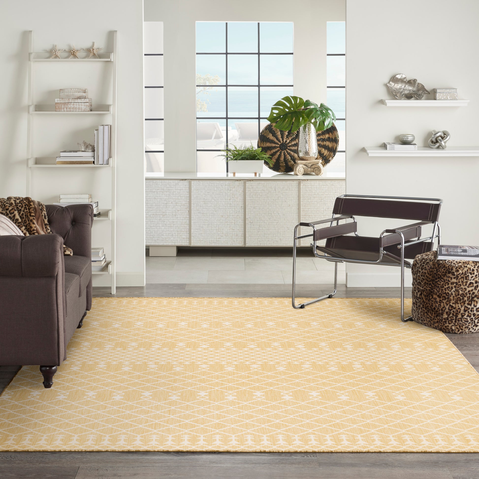 Nourison Home Positano  Yellow  Contemporary