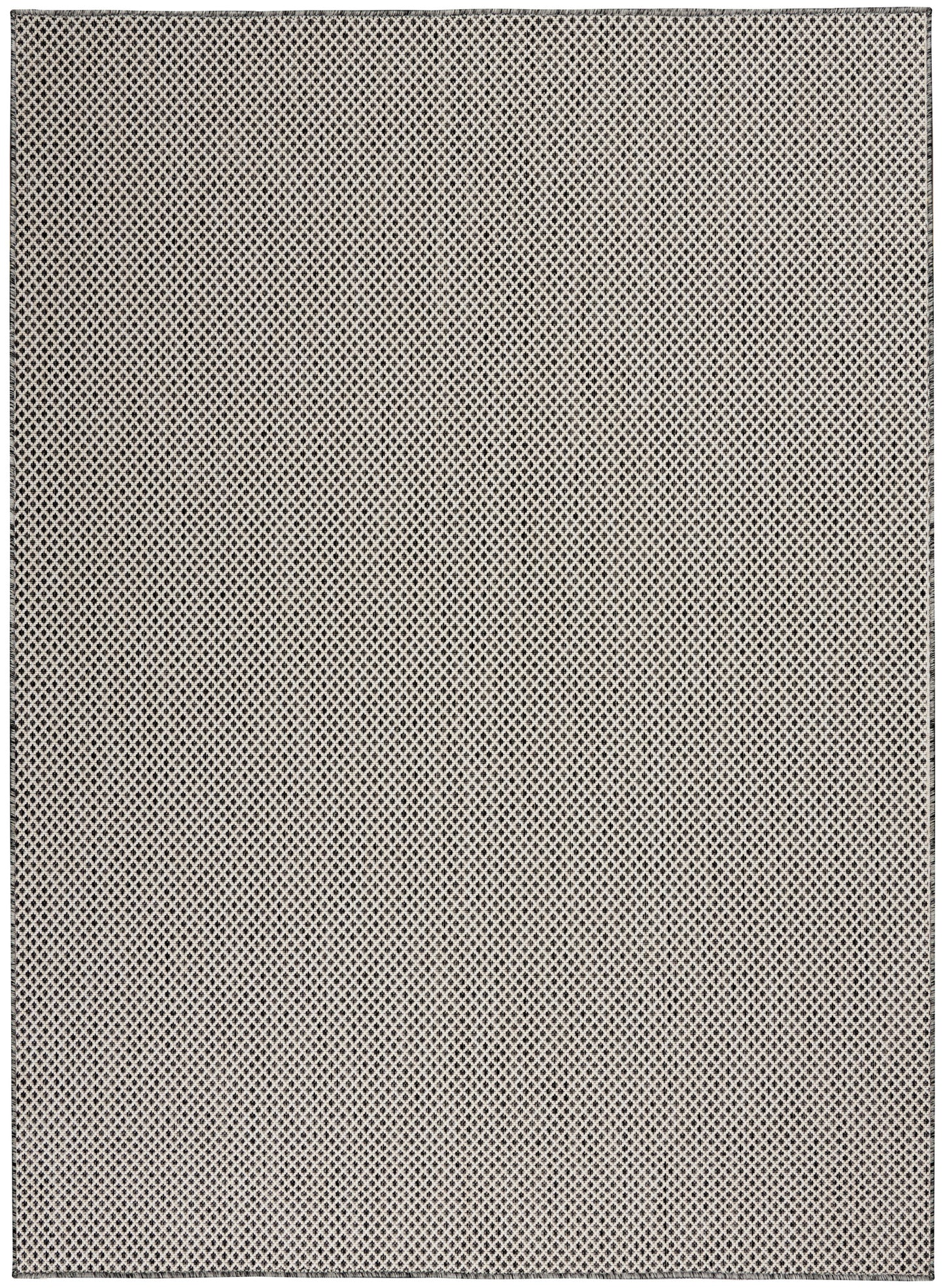 Nourison Home Courtyard COU01 Ivory Charcoal Contemporary Power-loomed Rug