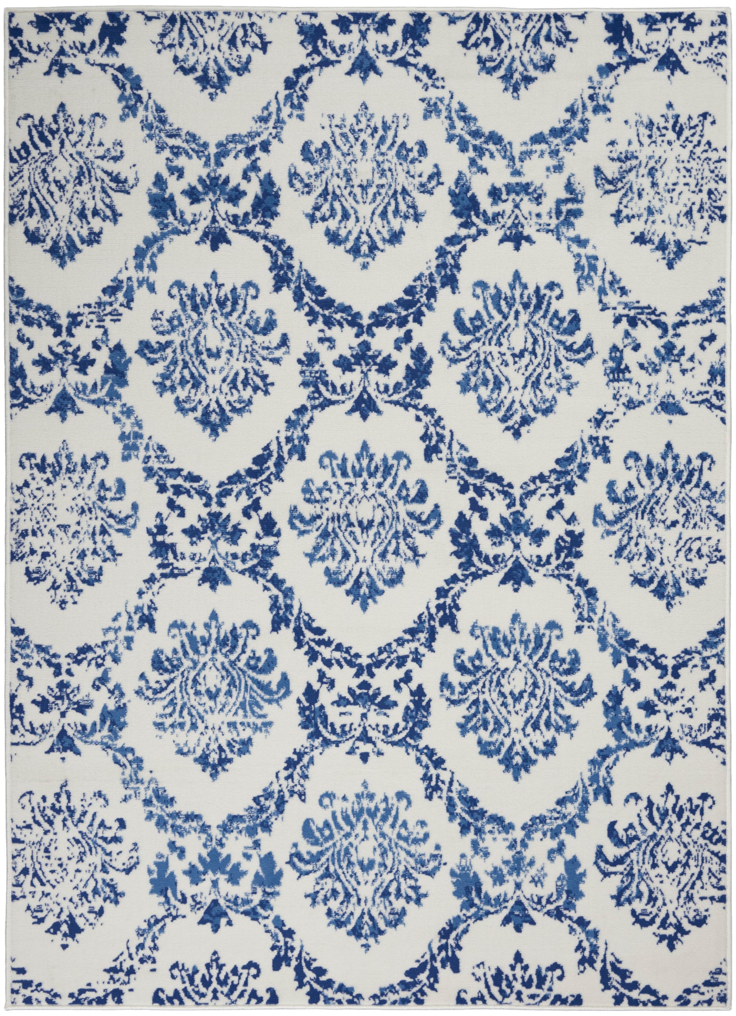 Nourison Home Whimsicle WHS01 Ivory Navy Contemporary Power-loomed Rug
