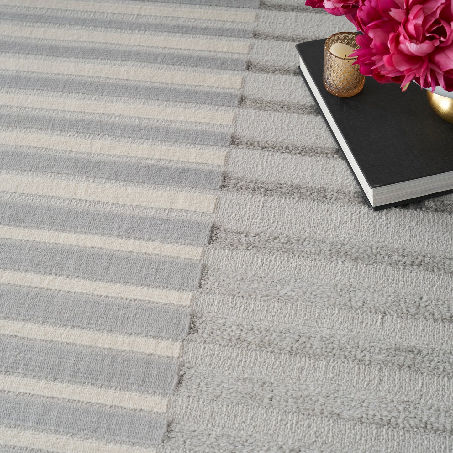 Nourison Home Splash  Silver Grey  Contemporary