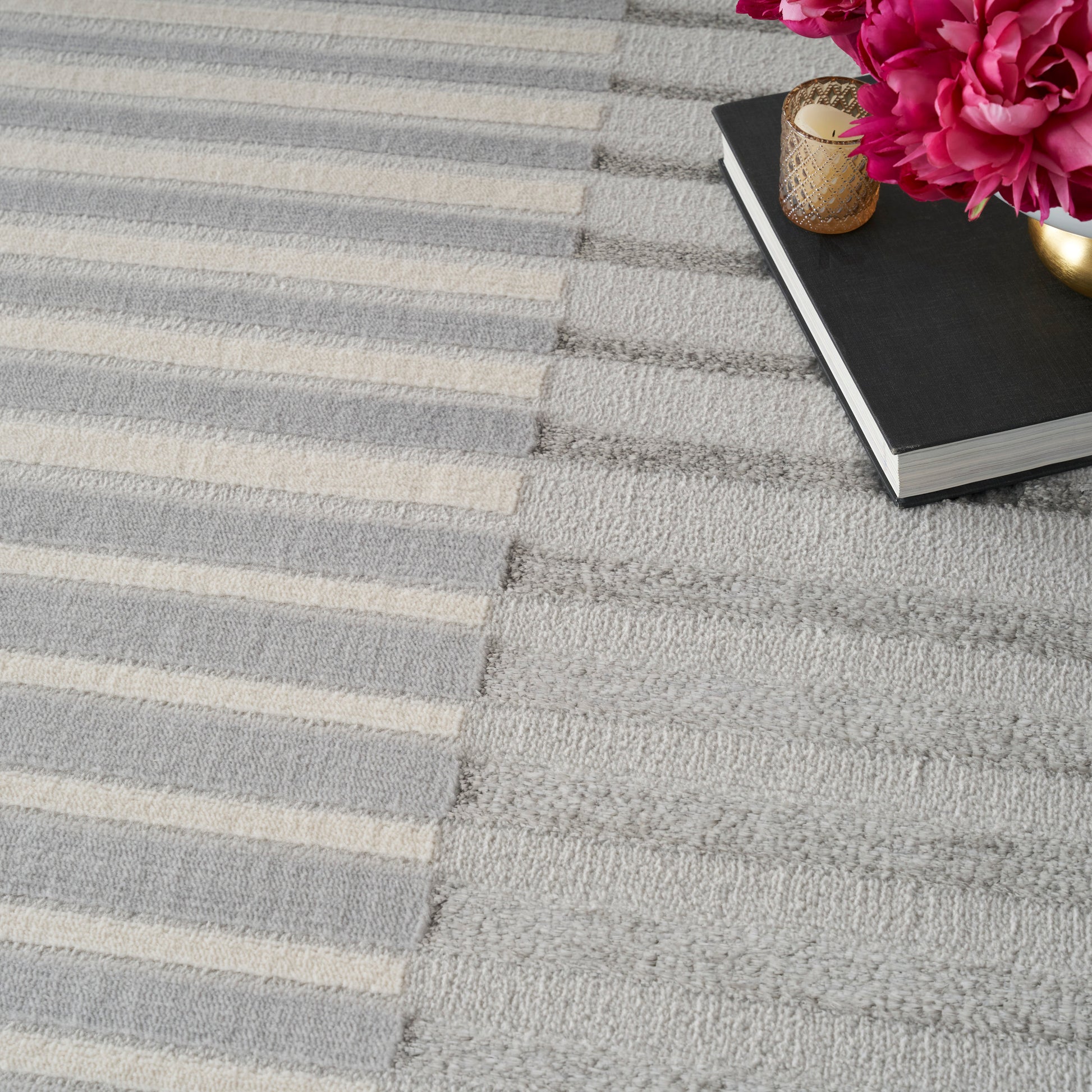 Nourison Home Splash  Silver Grey  Contemporary