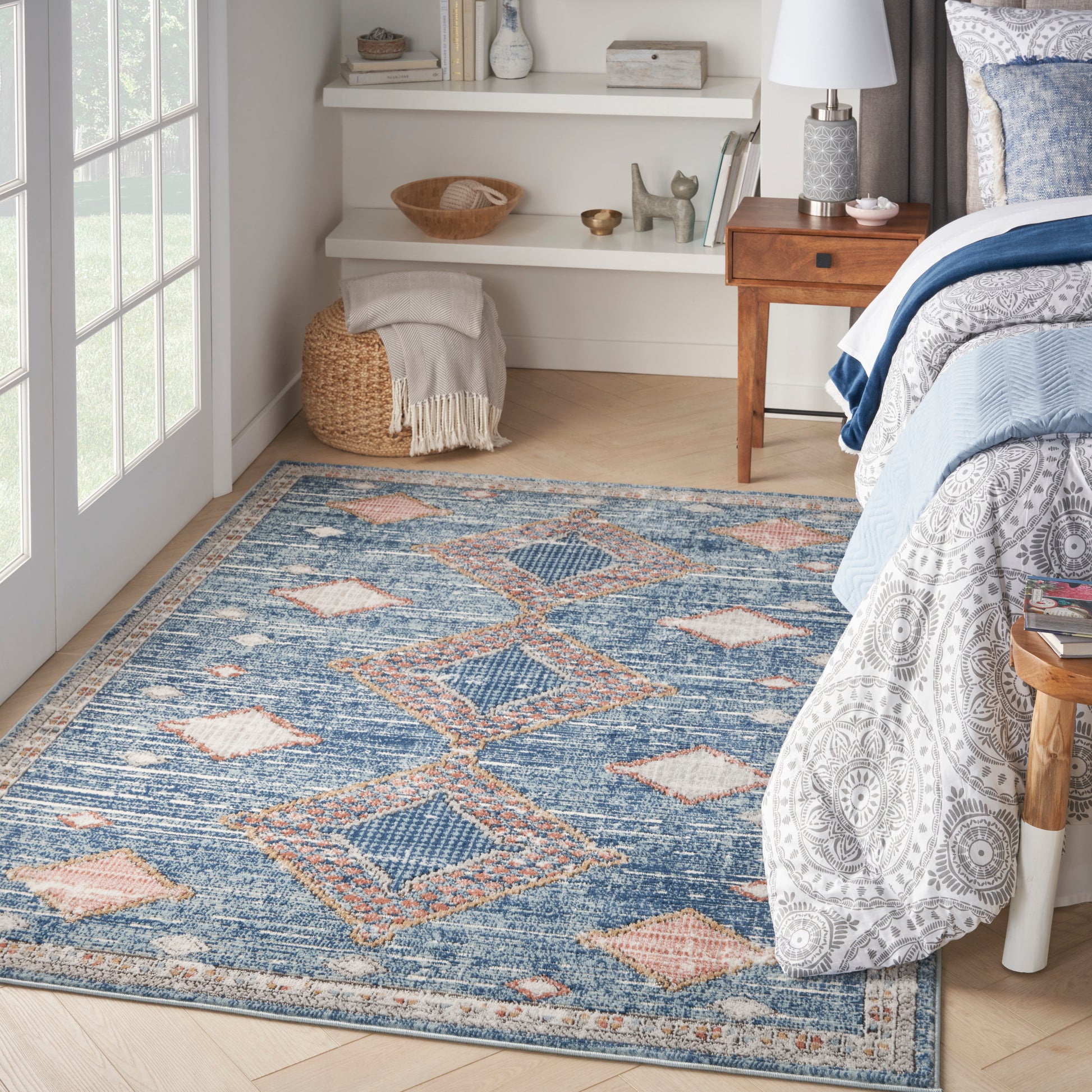 Nourison Home Quarry  Blue  Contemporary