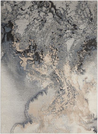 Nourison Home Maxell MAE08 Grey Contemporary Power-loomed Rugs