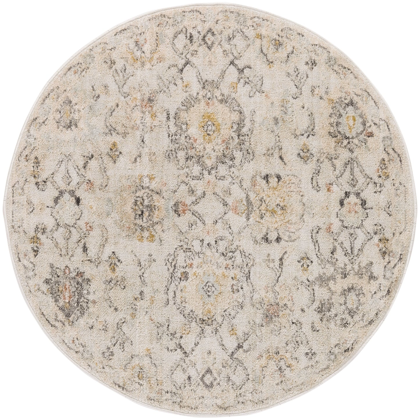 Nourison Home Oushak Home OUS01 Grey Traditional Loom-woven Rug