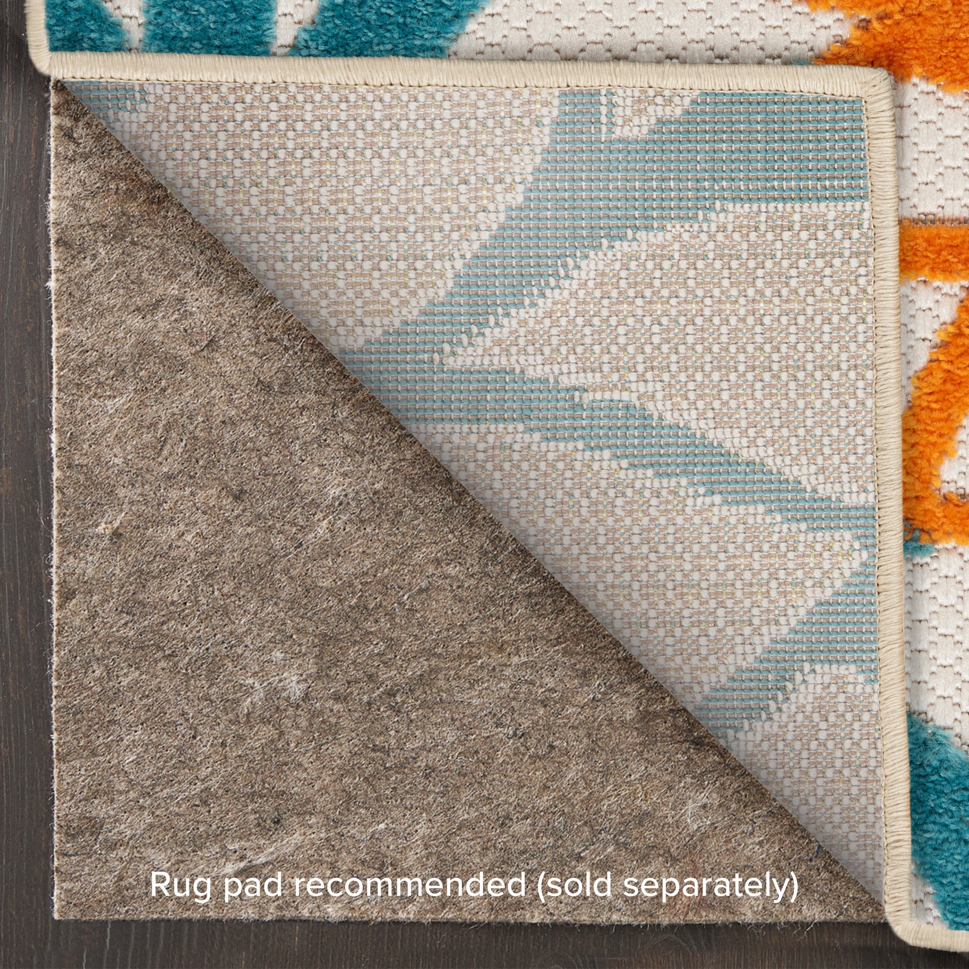 Nourison Home Aloha  Turquoise Multicolor  Contemporary