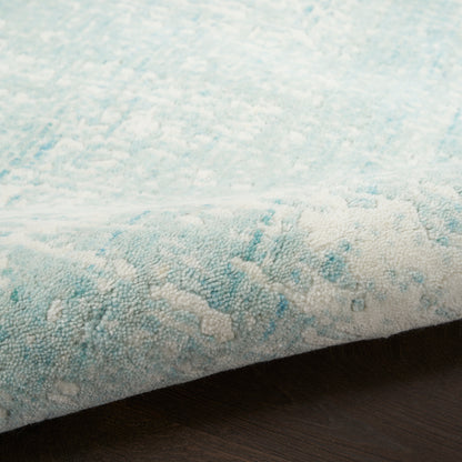 Nourison Home Harmony  Ivory Aqua  Contemporary