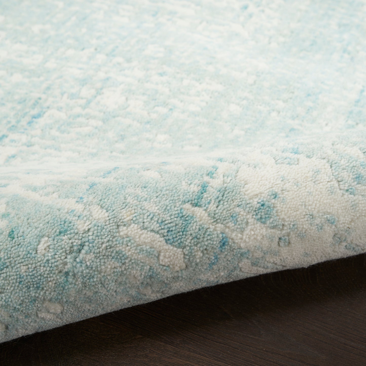 Nourison Home Harmony  Ivory Aqua  Contemporary