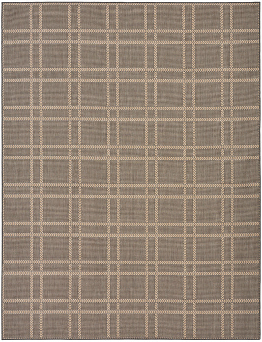 Nourison Home Horizon Indoor/Outdoor  Charcoal  Contemporary