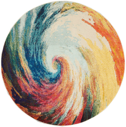 Nourison Home Celestial CES07 Wave Contemporary Power-loomed Rugs
