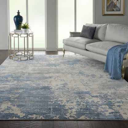 Nourison Home Rustic Textures  Grey Blue  Contemporary