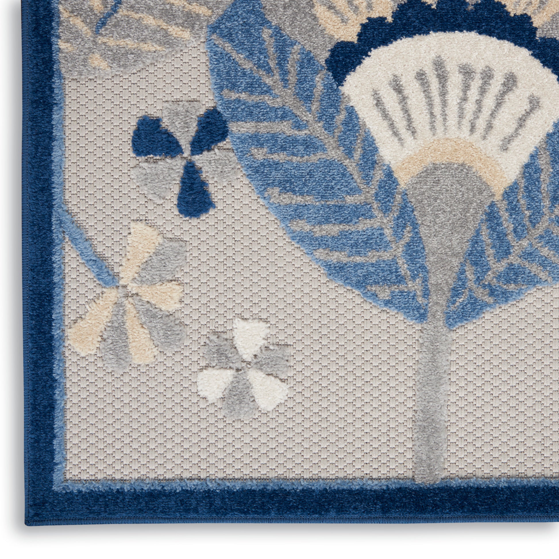 Nourison Home Aloha  Blue Grey  Contemporary