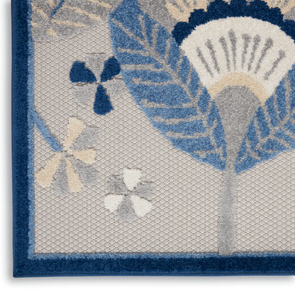 Nourison Home Aloha  Blue Grey  Contemporary