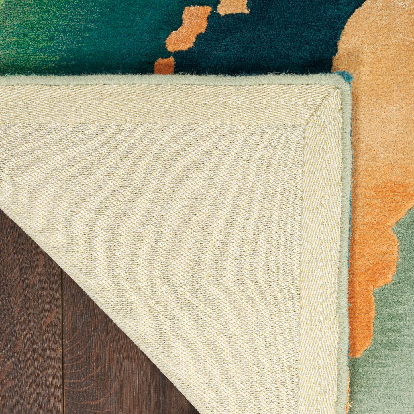 Nourison Home Prismatic  Emerald  Contemporary