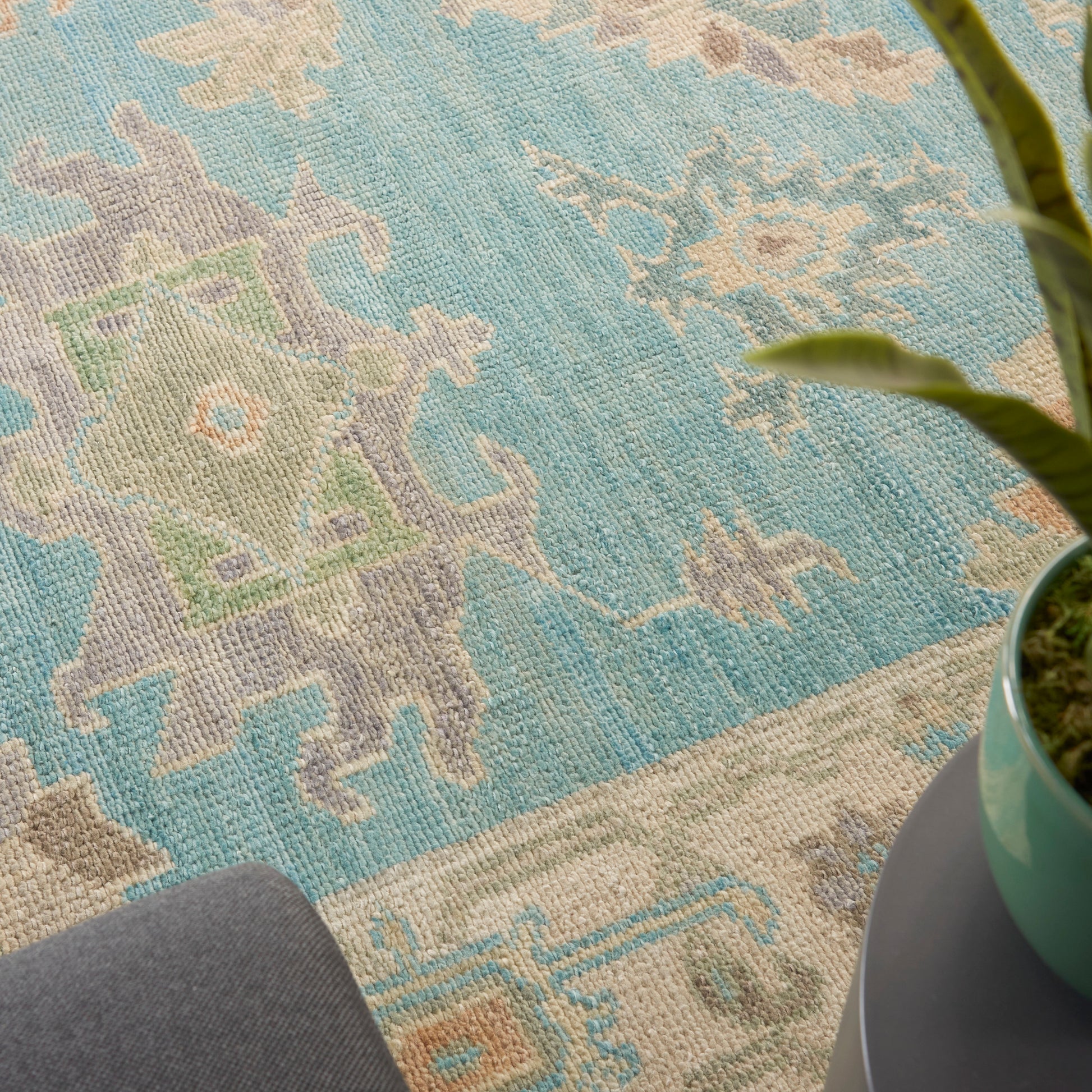 Nourison Home Odessa  Blue Multicolor  Traditional