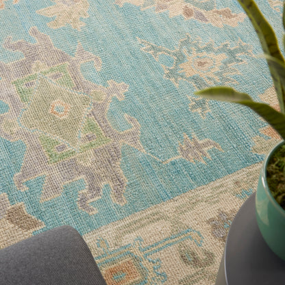 Nourison Home Odessa  Blue Multicolor  Traditional