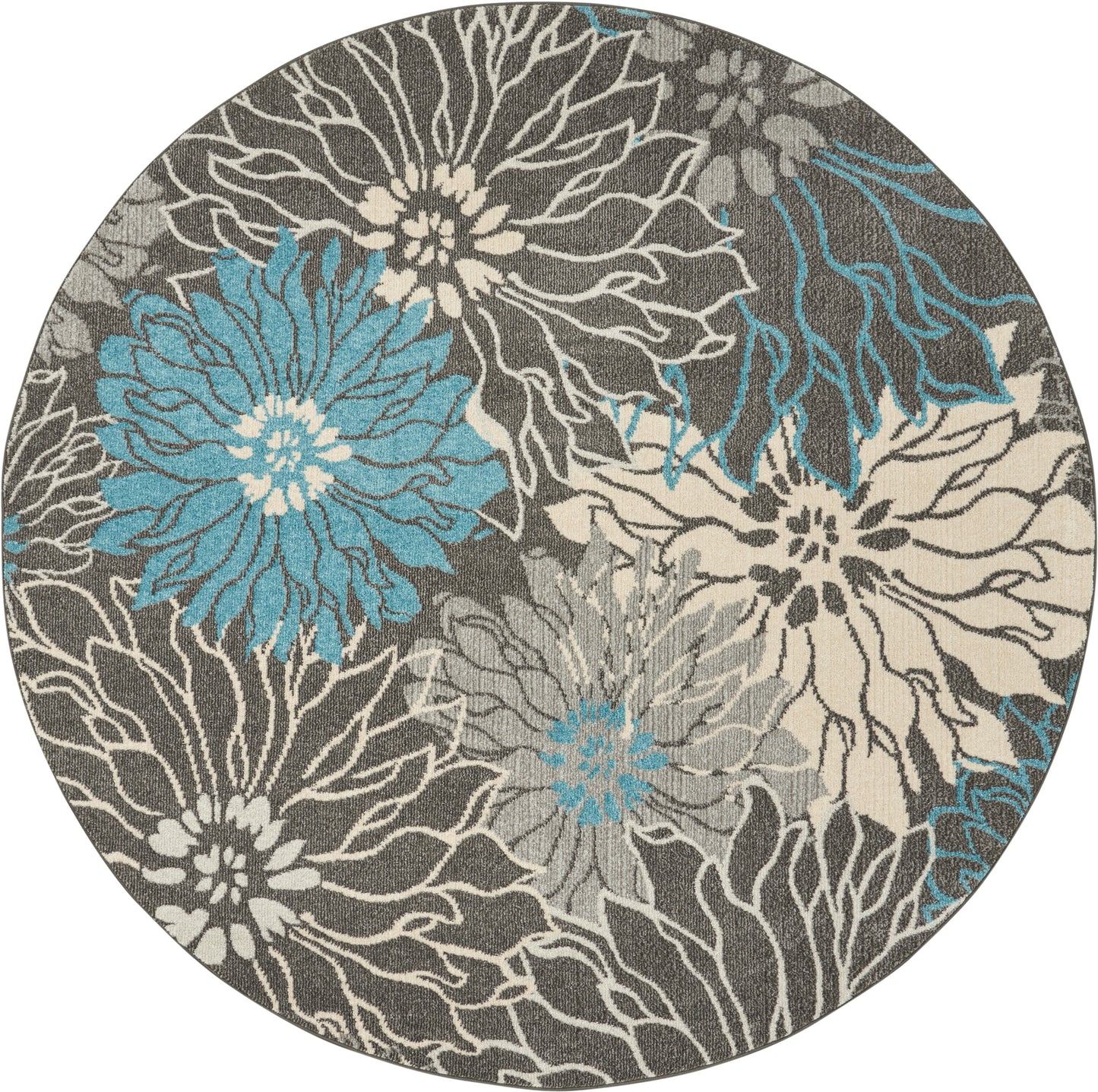 Nourison Home Passion PSN17 Charcoal Blue Contemporary Power-loomed Rugs
