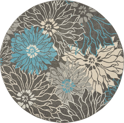 Nourison Home Passion PSN17 Charcoal Blue Contemporary Power-loomed Rugs
