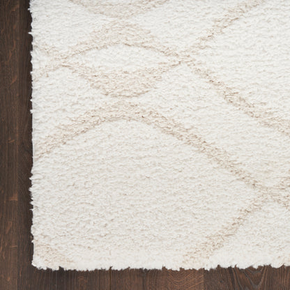 Nourison Home Modern Shag  Ivory Beige  Contemporary
