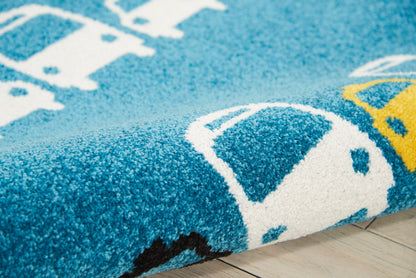 Nourison Home Miles  Blue  Contemporary