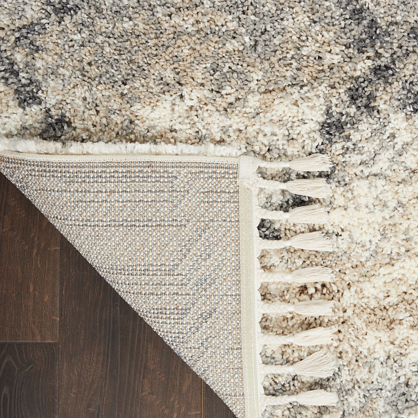 Nourison Home Oslo Shag  Ivory Grey  Contemporary