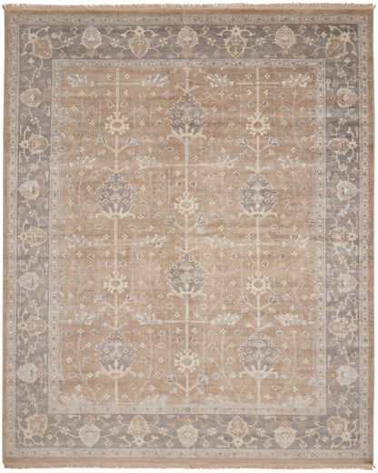 Nourison Home Aldora ALD07 Pewter Traditional Hand Knotted Rug