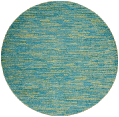 Nourison Home Nourison Essentials NRE01 Blue Green Contemporary Power-loomed Rug