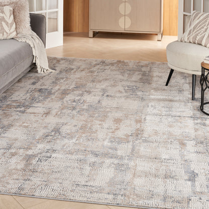 Nourison Home Rustic Textures  Beige Grey  Contemporary