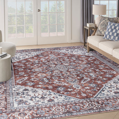 Nourison Home New Concept Washables  Brick Ivory  Traditional