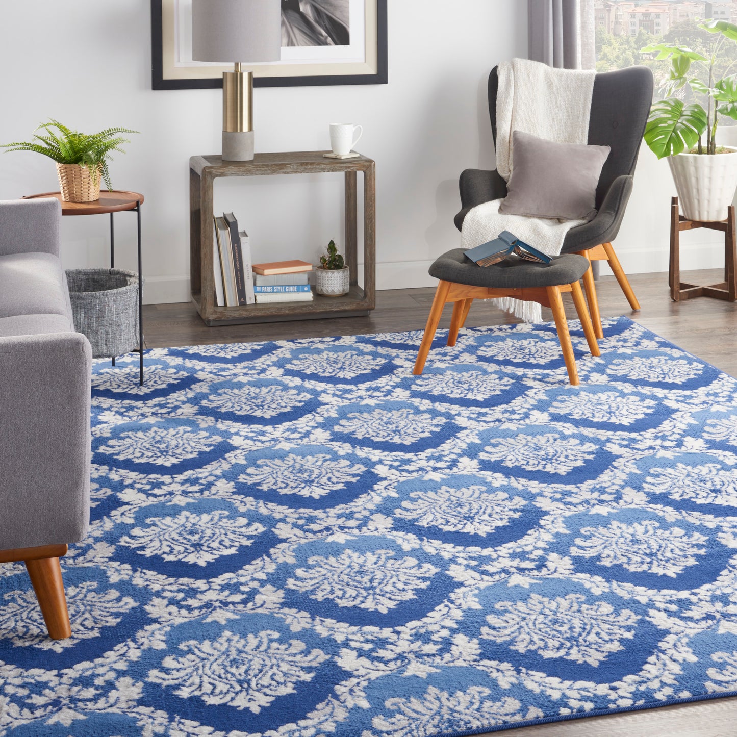 Nourison Home Whimsicle  Blue  Contemporary