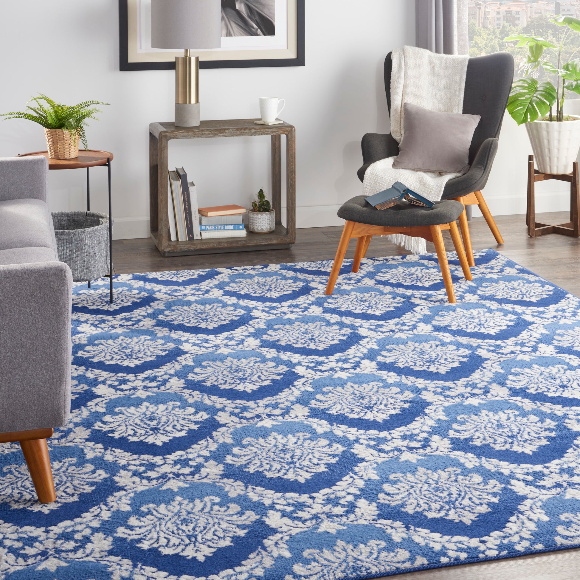 Nourison Home Whimsicle  Blue  Contemporary