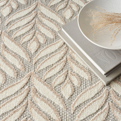 Nourison Home Aloha  Ivory Grey  Contemporary