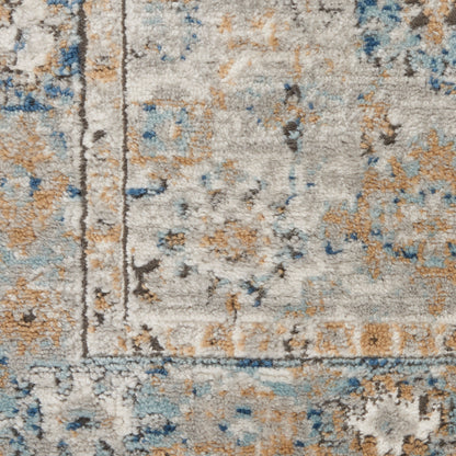 Nourison Home Quarry  Grey Light Blue  Traditional
