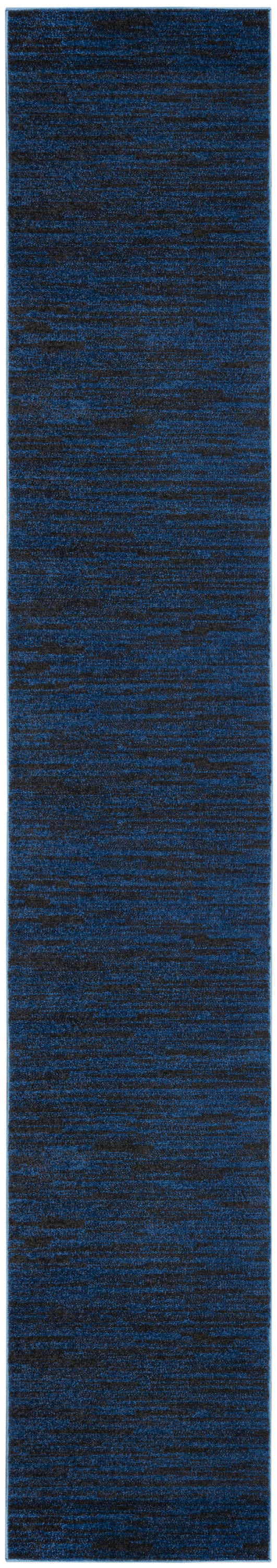 Nourison Home Nourison Essentials NRE01 Midnight Blue Contemporary Power-loomed Rug